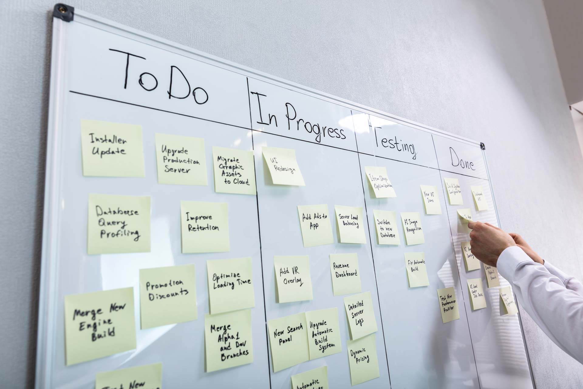 agile Softwareentwicklung Kanban Board